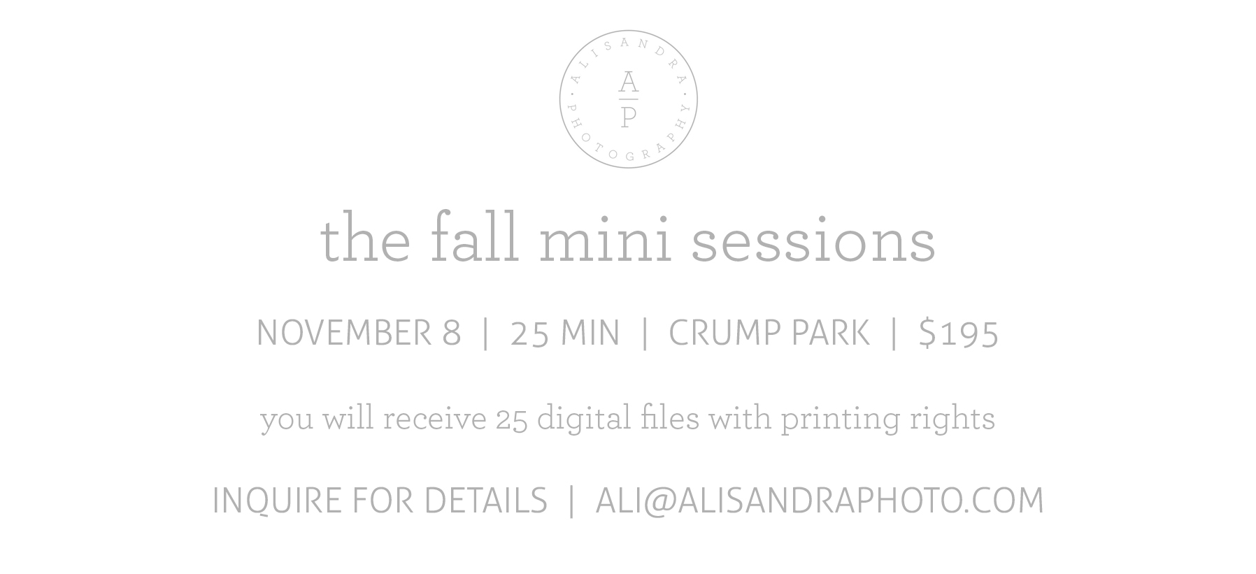 2015 Fall Mini Sessions by Alisandra Photography