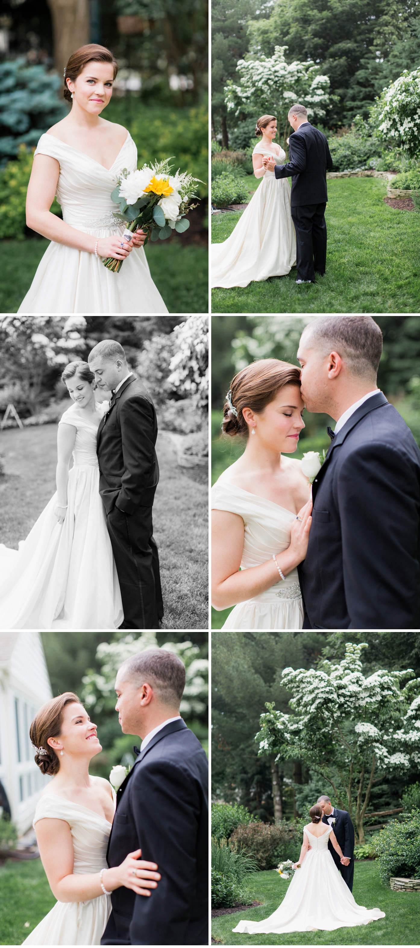 Bride and Groom Garden Portraits | Kentland Mansion Wedding by Alisandra Photography