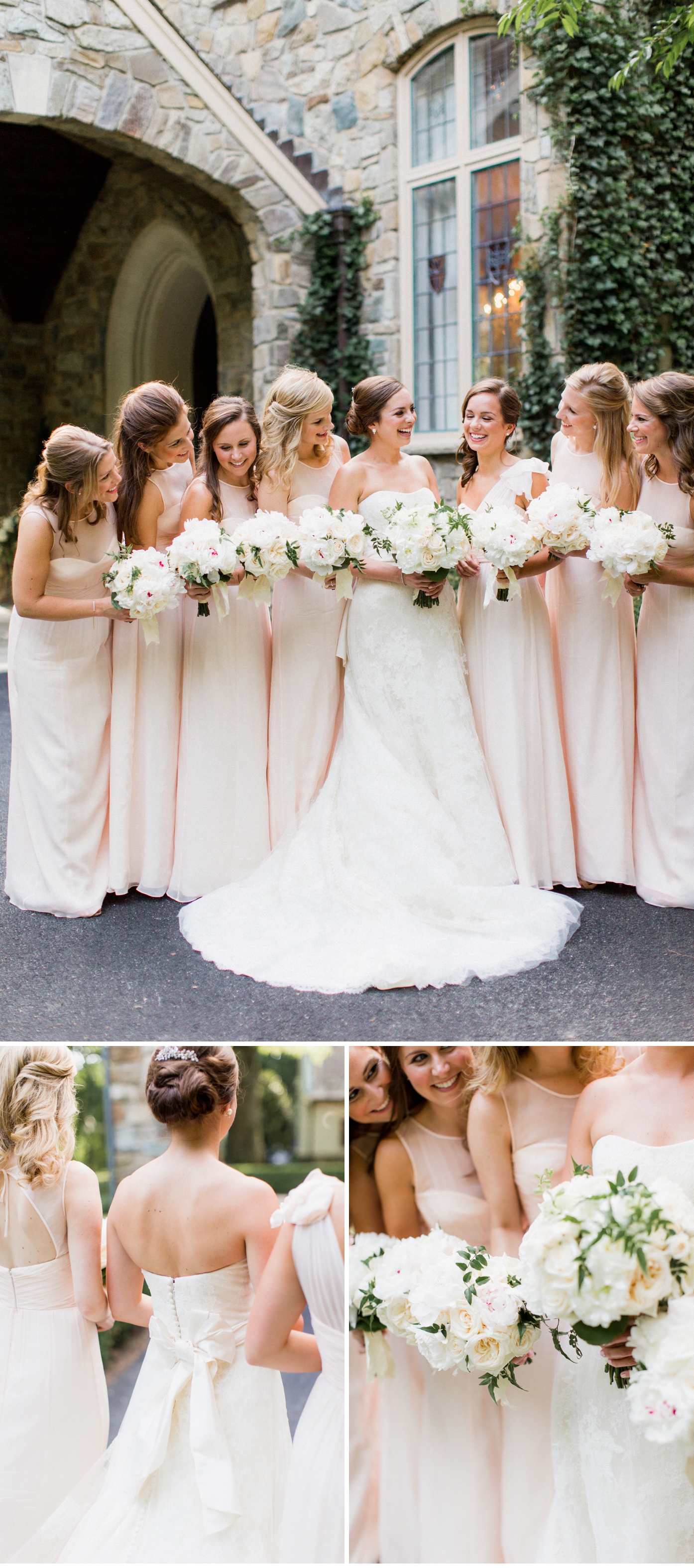 Blush Pink bridesmaid dresses