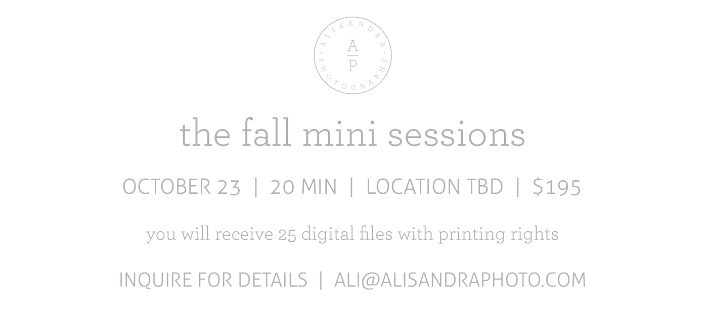 Fall Mini Sessions in Williamsburg VA