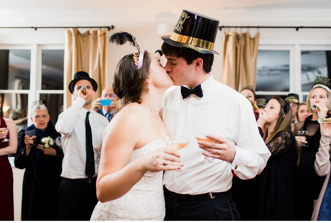 New Year's Wedding in Roanoke, VA at Plantation on Sunnybrook by Alisandra Photography