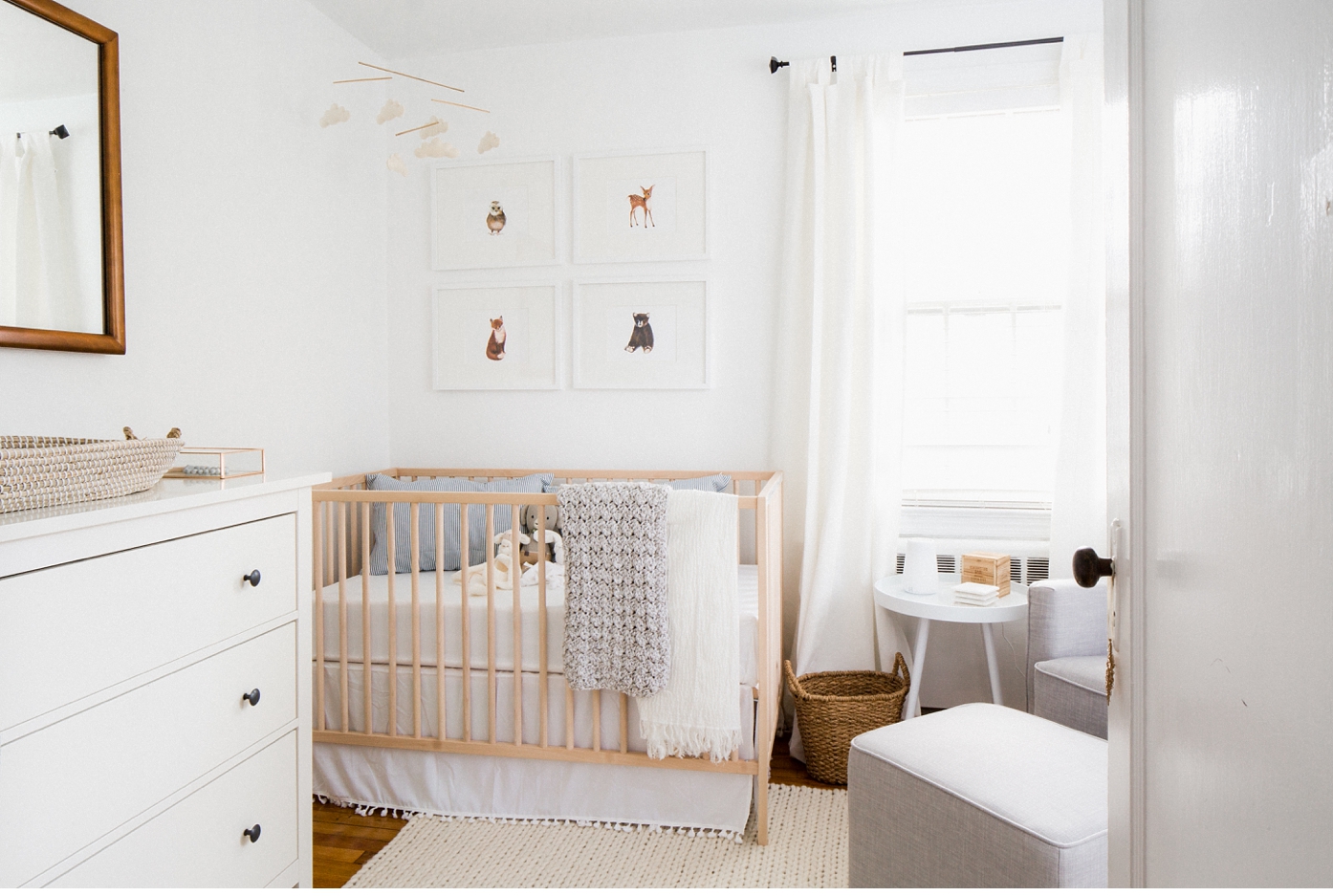 Small Neutral Baby Nursery in Richmond Virginia by Alisandra Photography