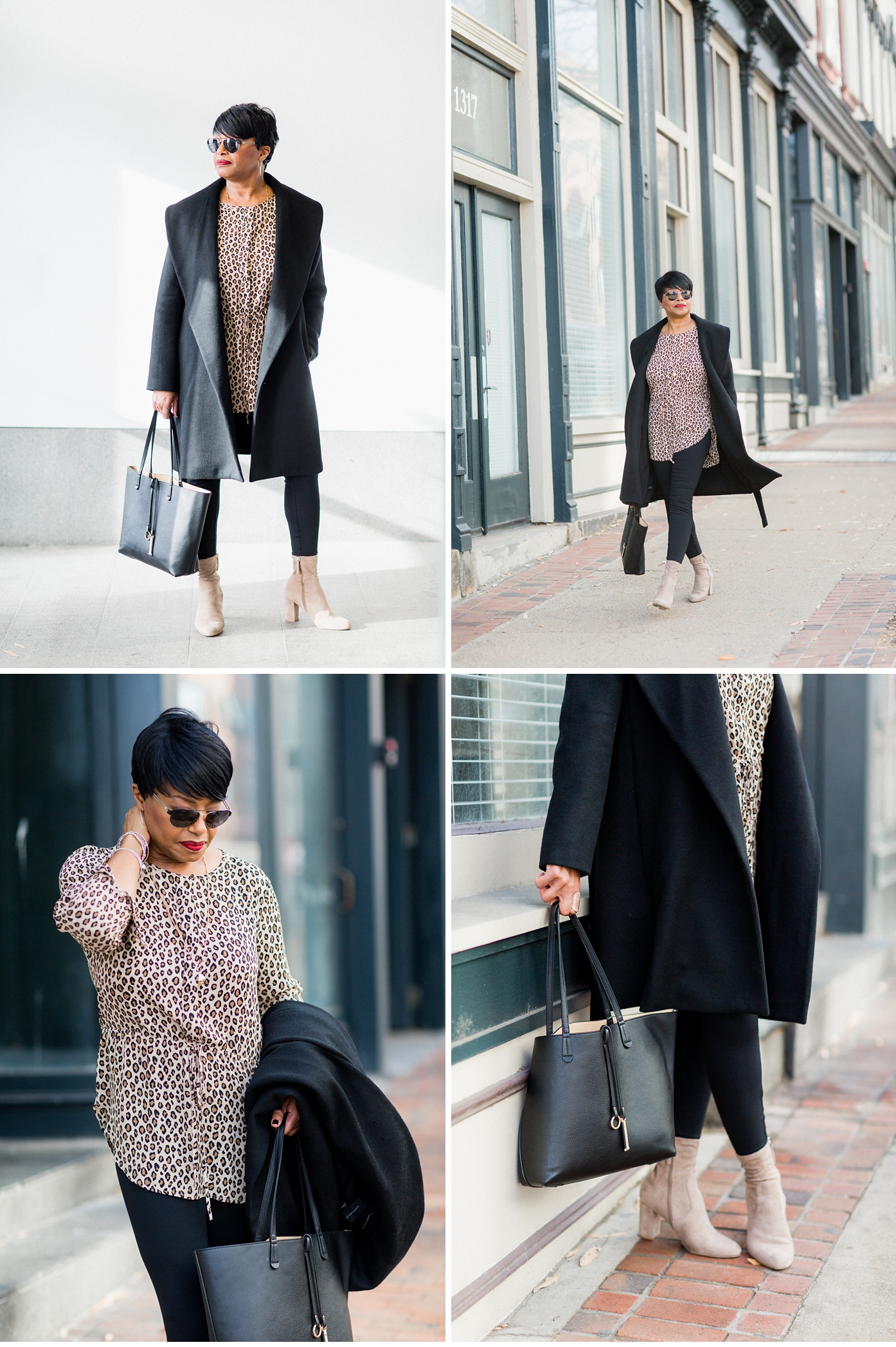 Leopard Print with Nude Boots | Richmond Fashion Blogger MedleyStyle by Alisandra Photography