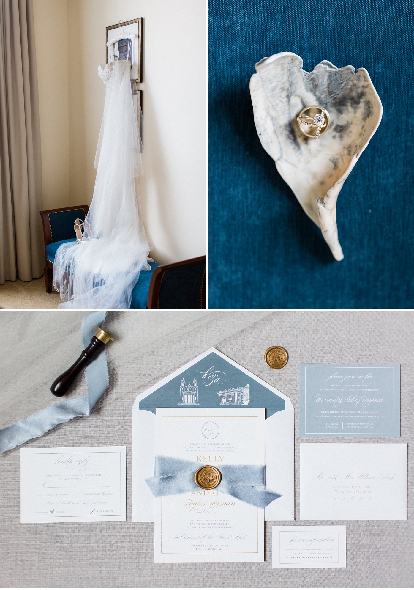 Custom Wedding Invitation Suite | Iconic Richmond Virginia Wedding by Alisandra Photography