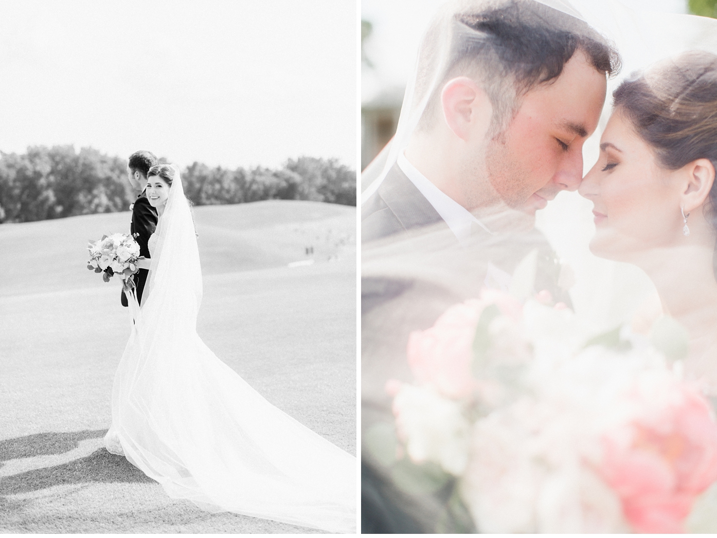 Bride and Groom Portraits at the Country Club of Virginia June Wedding by Alisandra Photography
