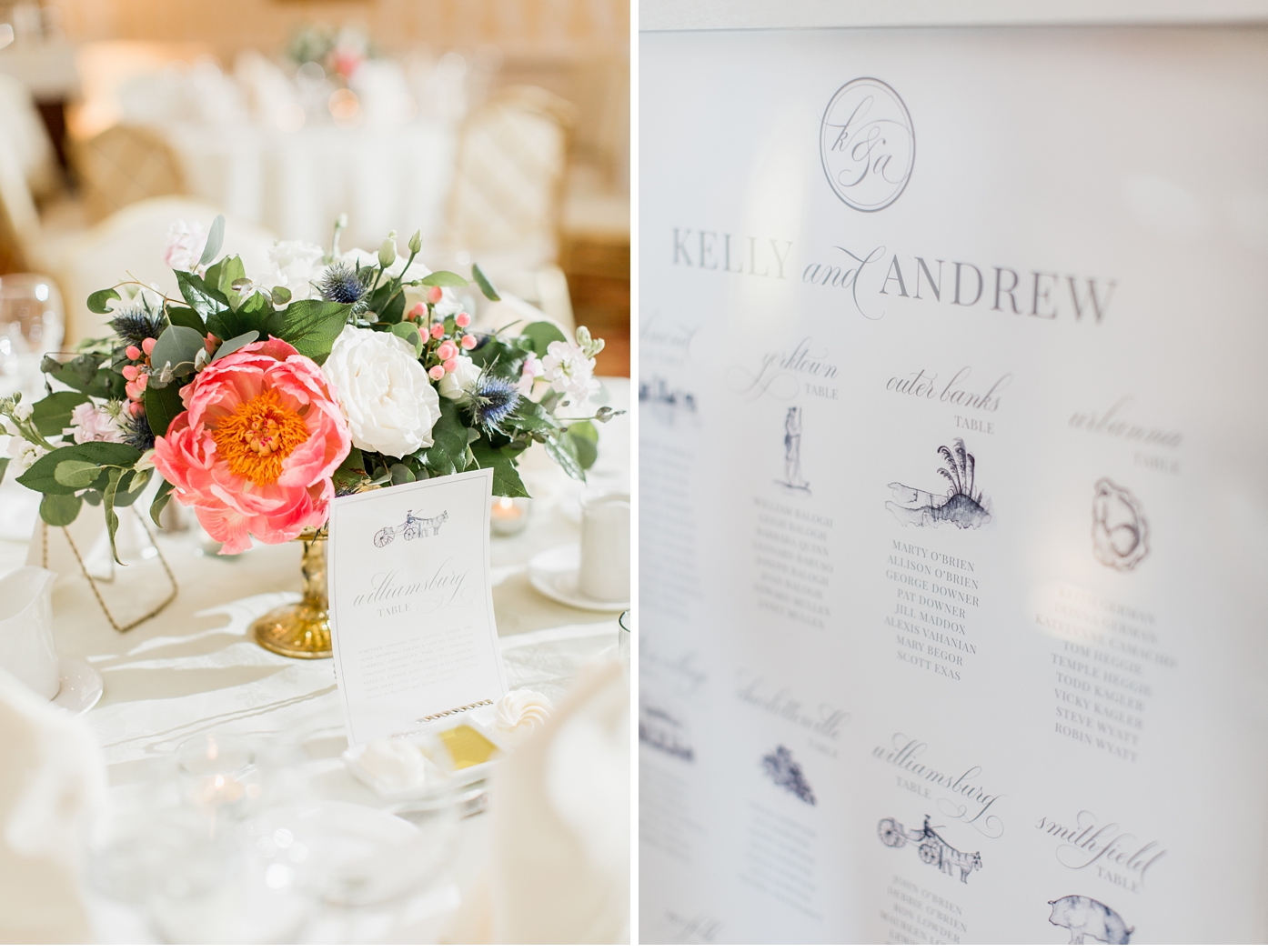 Watercolor Reception Details by Alisandra Photography