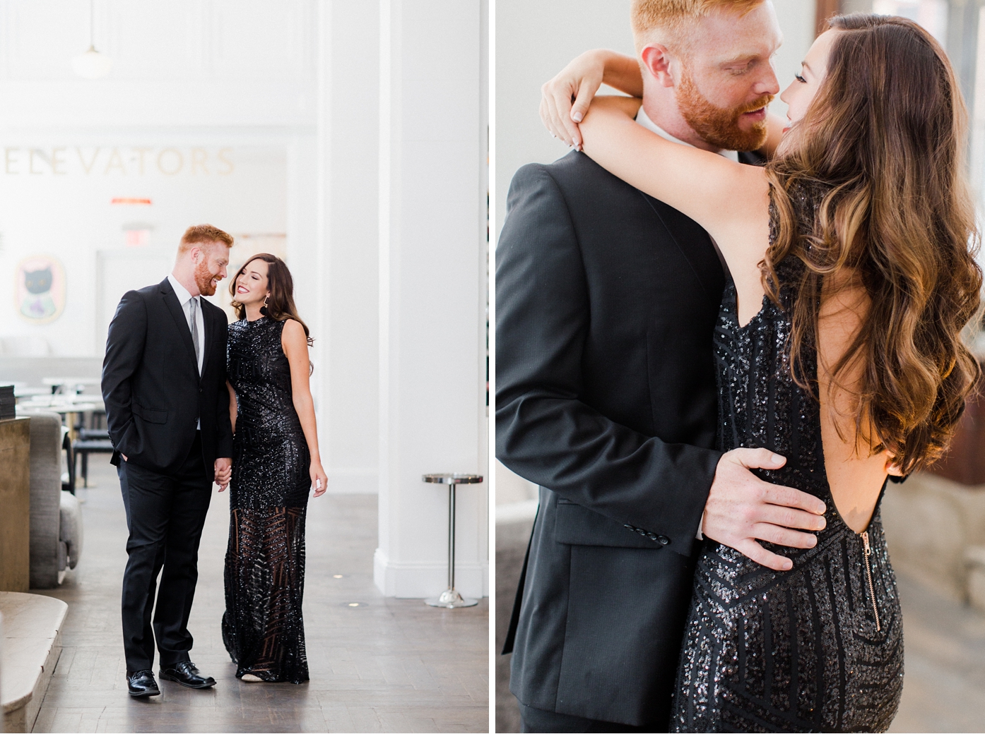 Quirk Hotel Glam Engagement Session in Richmond Virginia by Alisandra Photography