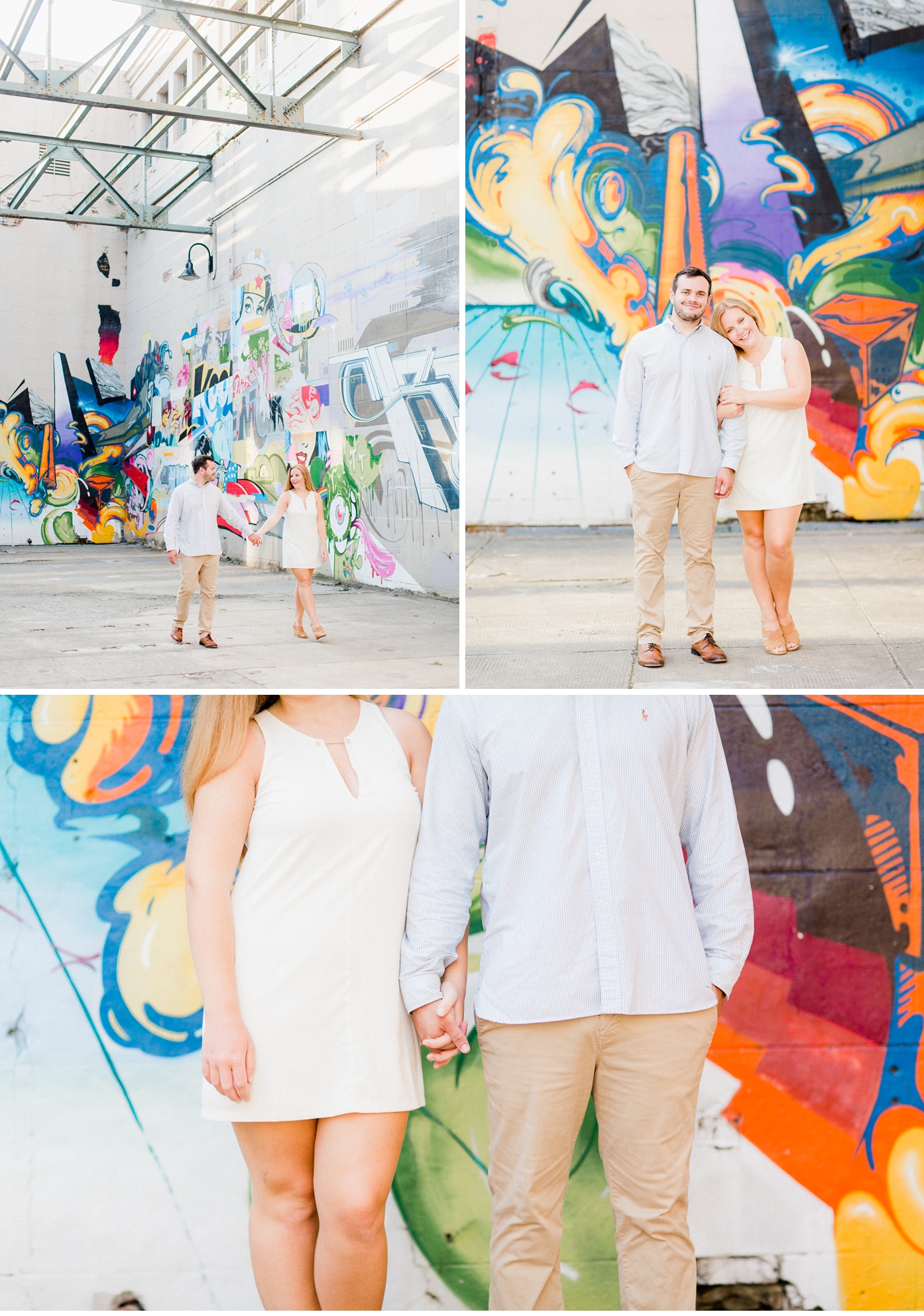 Richmond Murals Sunrise Engagement Session by Alisandra Photography