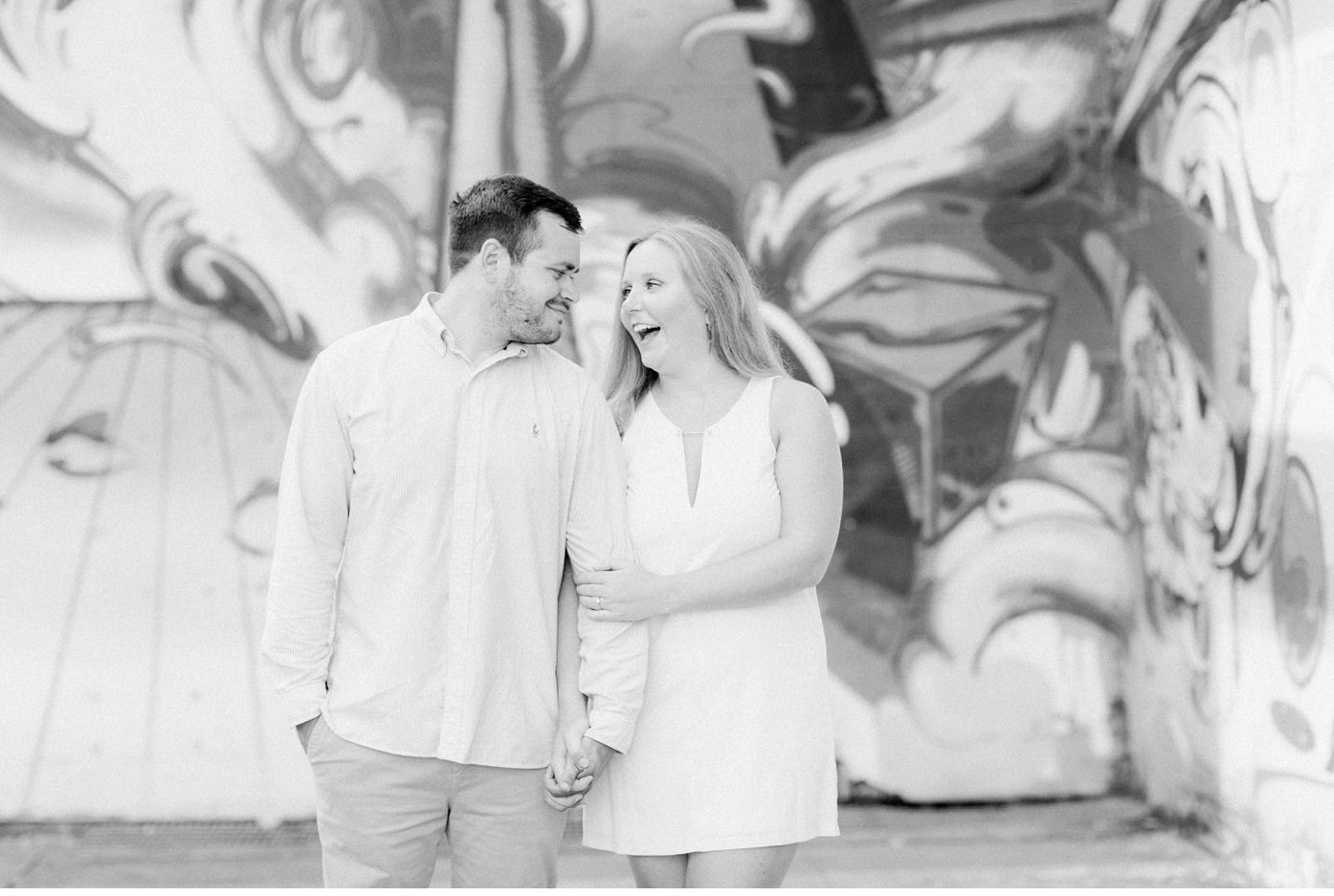 Richmond Murals Sunrise Engagement Session by Alisandra Photography