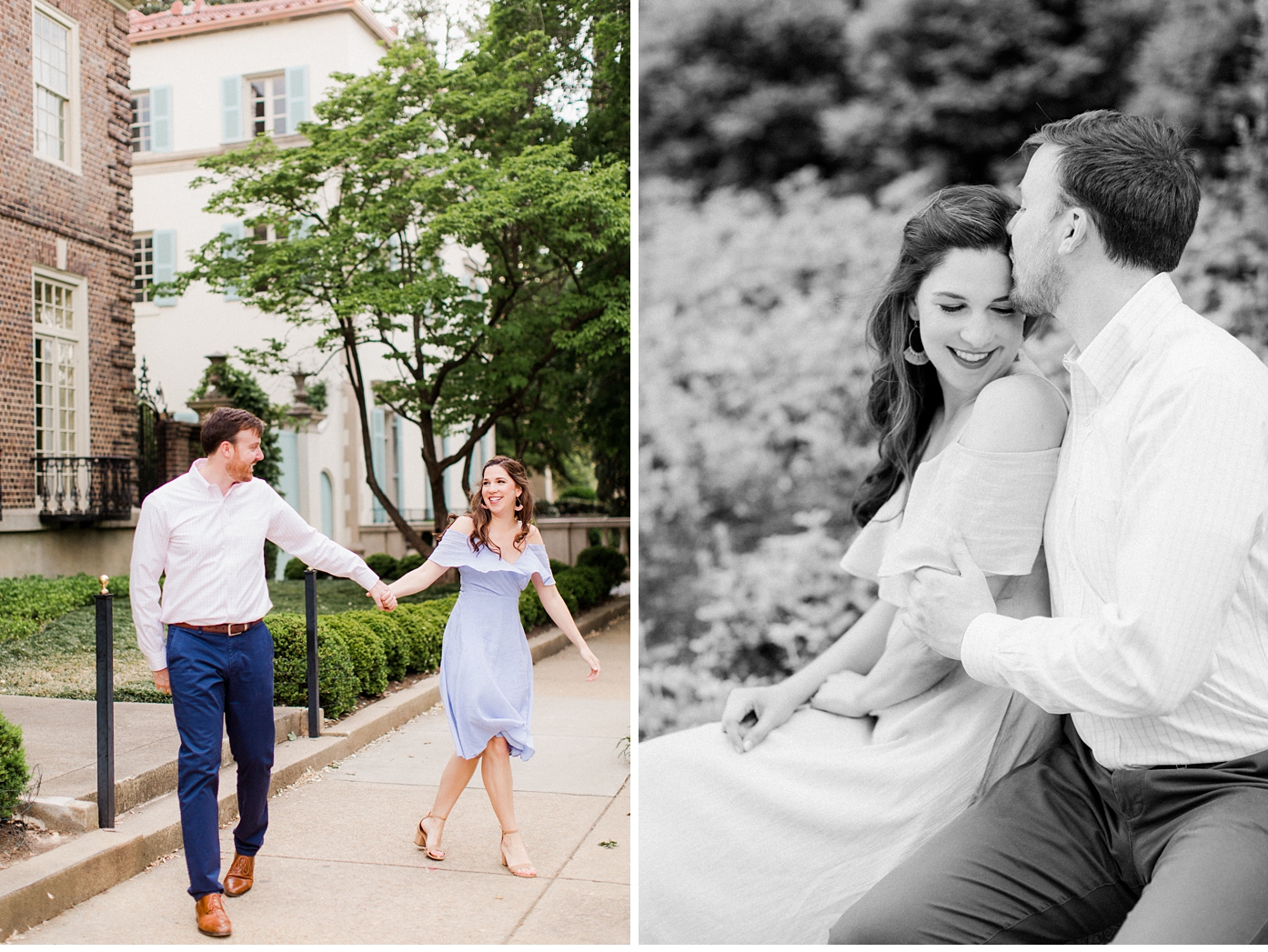 Monument Avenue Spring Engagement Session in Richmond Virginia by Alisandra Photography