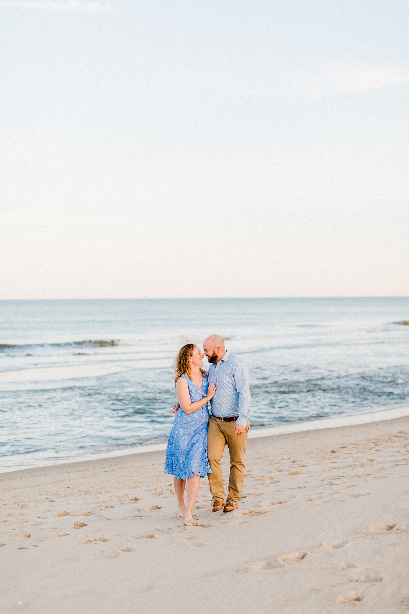 Ocean City Maryland Sunset Engagement Session on the Beach by Alisandra Photography