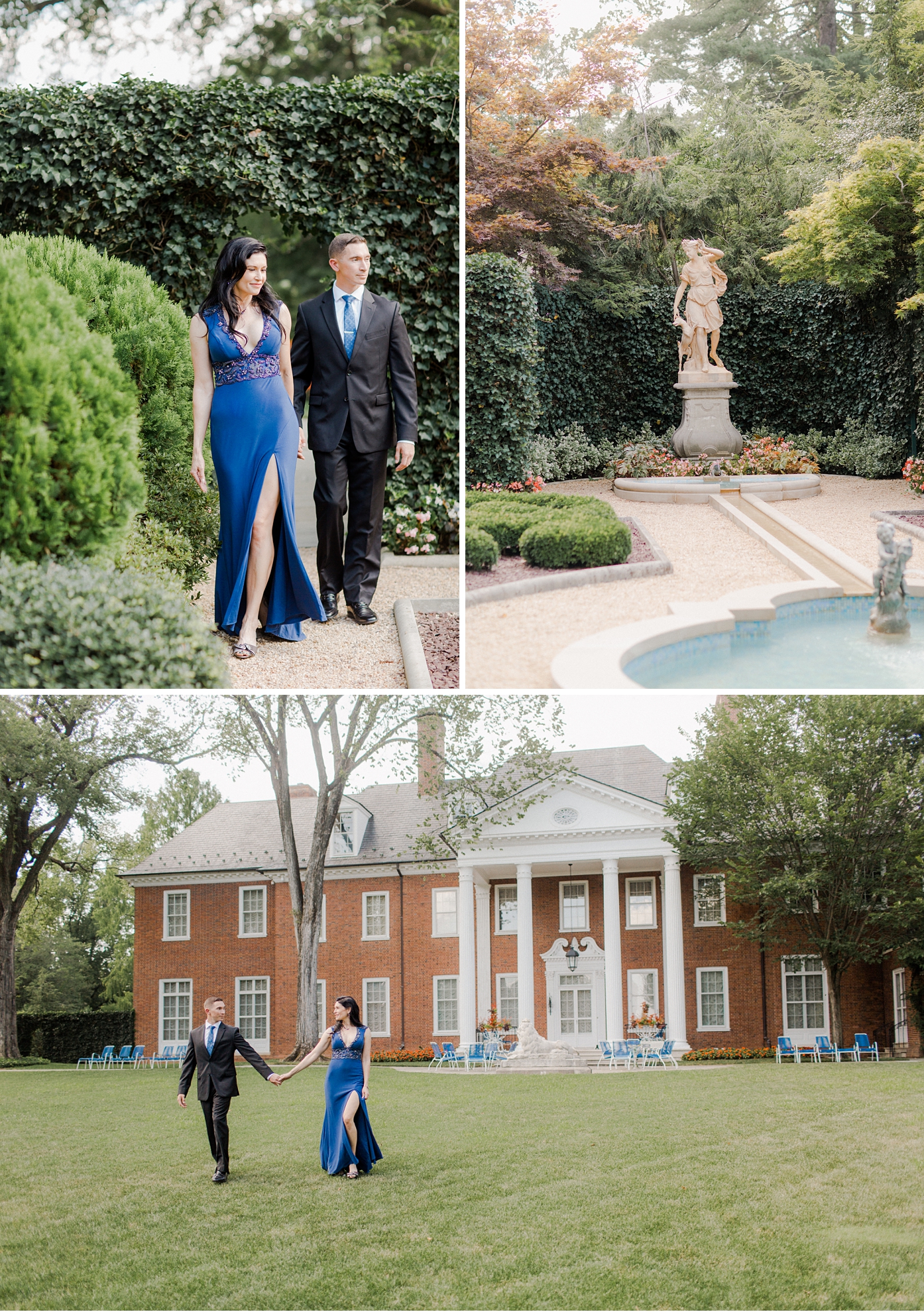 Hillwood Estate and Gardens Engagement Session by Alisandra Photography