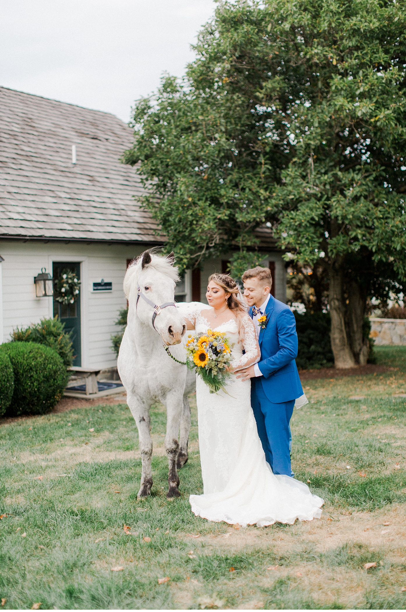 Tardis Blue Wedding at Tusculum Farm in Maryland