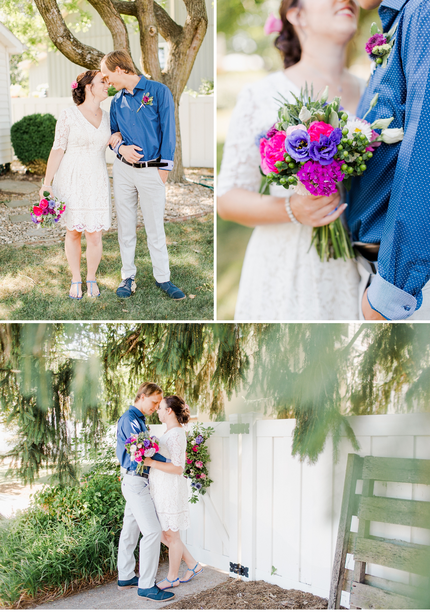 Backyard Micro Wedding in Harrisonburg Virginia by Alisandra Photography