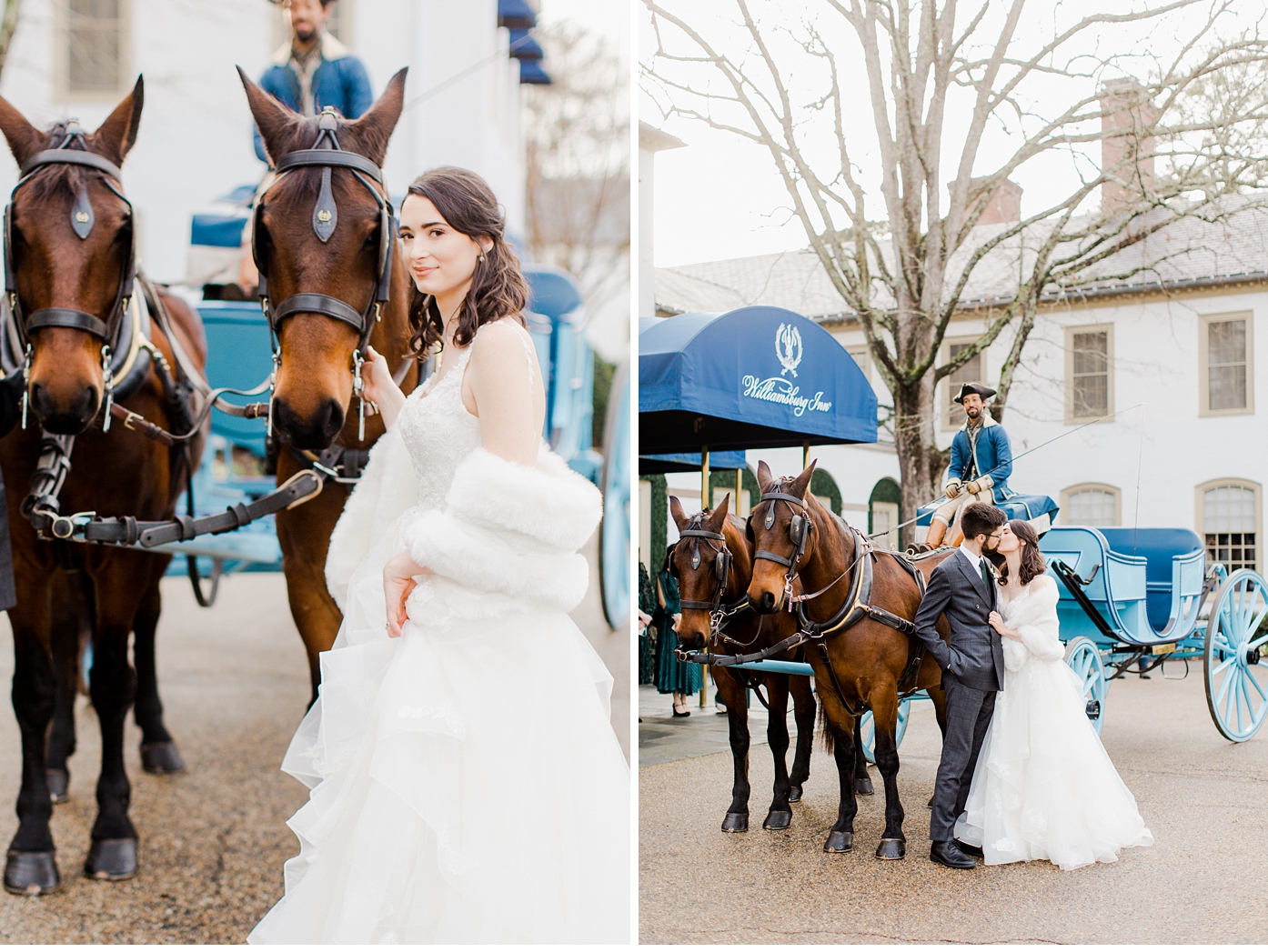 Williamsburg Inn Wedding in Colonial Williamsburg Carriage Ride