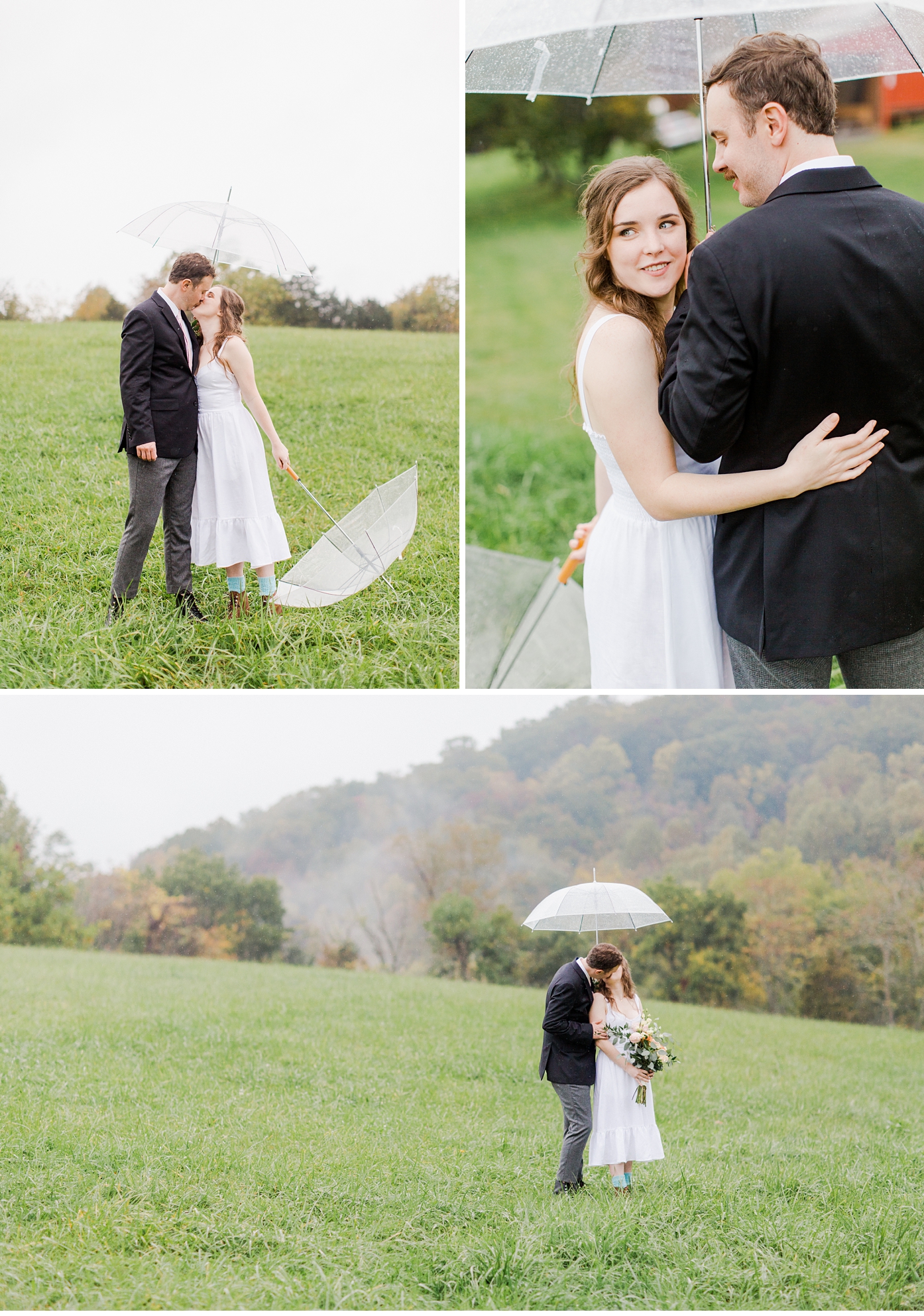 Intimate Rainy Day Wedding in Lexington Virginia