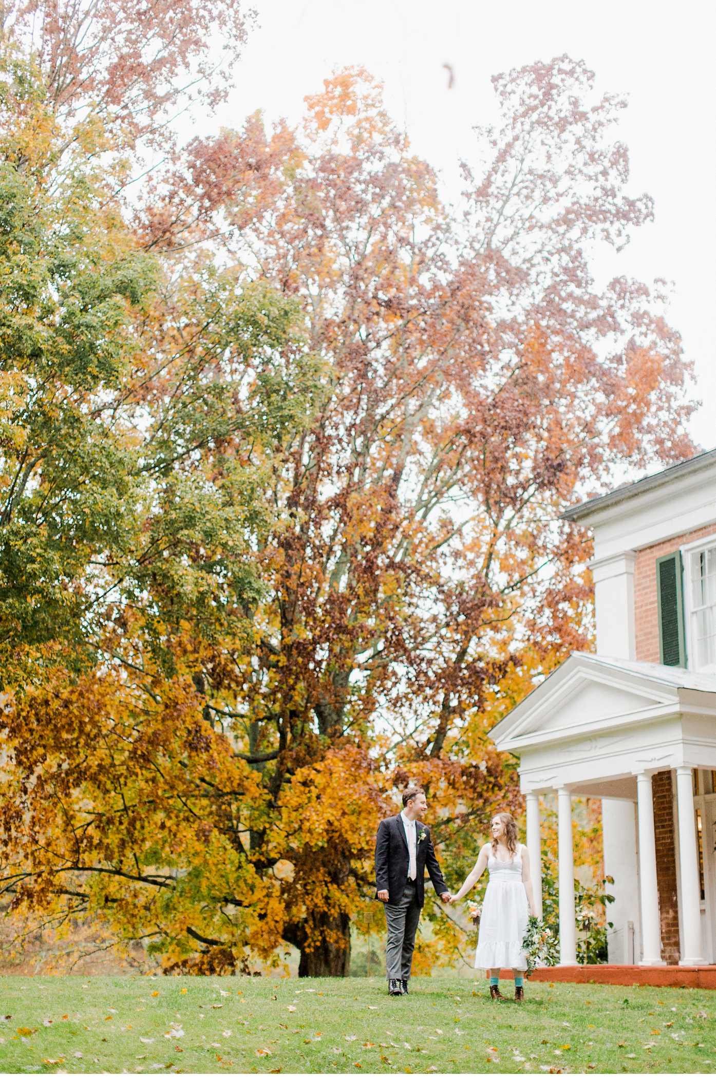 Fall Wedding in Lexington Virginia at Historic Airbnb
