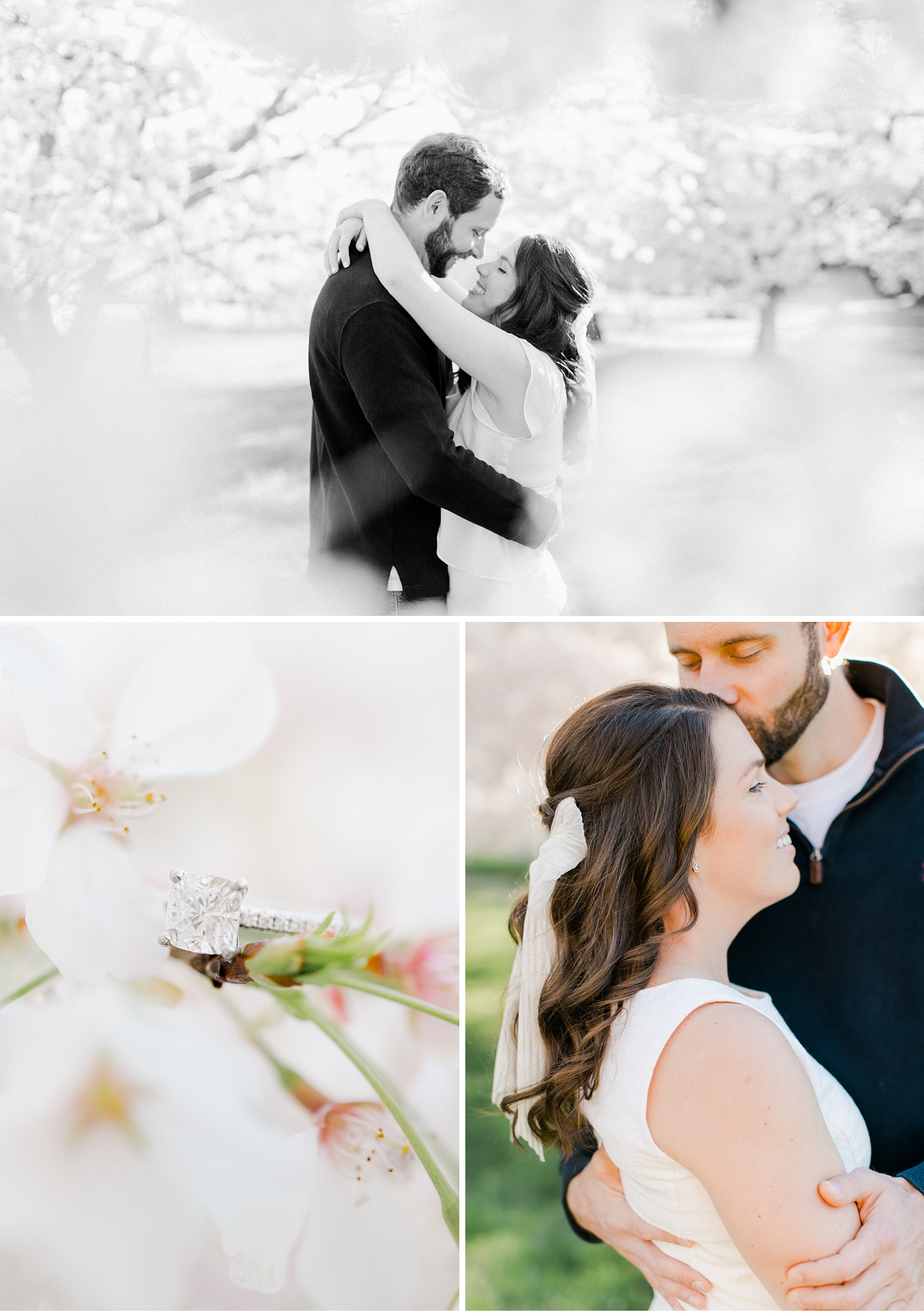 Richmond Virginia Cherry Blossom Engagement Session by Alisandra Photography
